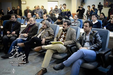 نشست رسانه ای سعید اسدی دبیر سی و چهارمین جشنواره تئاتر فجر 9
