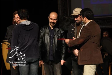 Ceremony introducing the best theater in Iran