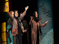 The minister of the culture and Islamic Guidance, The secretary of the festival gave speech at the closing ceremony of Fadjr theater Festival