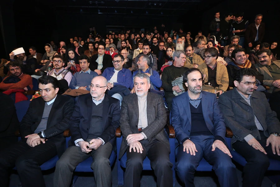 حضور وزیر فرهنگ و ارشاد اسلامی و معاون امور هنری وزارت فرهنگ و ارشاد اسلامی در سالن قشقایی تئاتر شهر