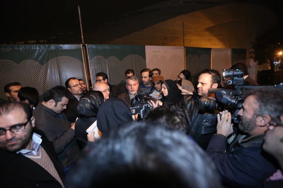 حضور وزیر فرهنگ و ارشاد اسلامی و معاون امور هنری وزارت فرهنگ و ارشاد اسلامی در سالن قشقایی تئاتر شهر