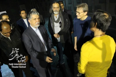 گزارش تصویری «دیدار وزیر فرهنگ و ارشاد اسلامی از کلاس های آموزشی همایش برگزیدگان جشنواره های تئاتر استان های کشور»