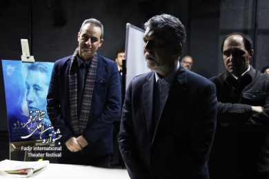 گزارش تصویری «دیدار وزیر فرهنگ و ارشاد اسلامی از کلاس های آموزشی همایش برگزیدگان جشنواره های تئاتر استان های کشور»