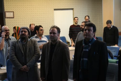 نشست رسانه ای دبیر و مدیران سی و هفتمین جشنواره ی تئاتر فجر با اهالی مطبوعات عکاس : دانیال حکیم رابط