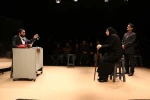 گزارش تصویری از اولین اجرای نمایش عنداز مطالبه در سی و هفتمین جشنواره ی بین المللی تئاتر فجر -کارگردان سامان خلیلیان -عکاس: سیامک زمردی مطلق