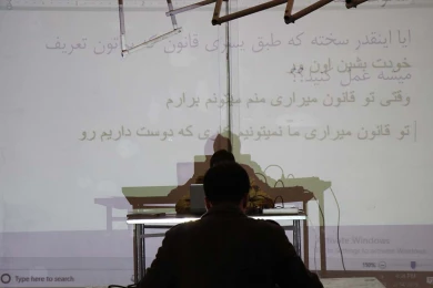 گزارش تصویری از اولین اجرای نباید در سی و هفتمین جشنواره ی بین المللی تئاتر فجر -کارگردان:نازنین زهرا رفیعی_عکس:میلاد میرزاعلی‎