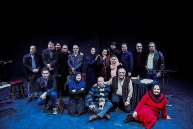 گزارش تصویری از اولین اجرای نمایش رادیویی ساعت گرگ در سی و هفتمین جشنواره ی بین المللی تئاتر فجر -کارگردان: پیمان قریب پناه- عکس:کیارش مسیبی