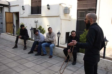گزارش تصویری از اولین اجرای نمایش کالاندولا در سی و هفتمین جشنواره ی بین المللی تئاتر فجر -کارگردان: احمد سلگی-عکس:میلاد میرزا علی