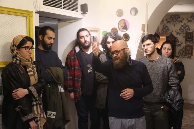 گزارش تصویری از اولین اجرای نمایش مواجهه با ورنوس فادرانی در سی و هفتمین جشنواره ی بین المللی تئاتر فجر -کارگردان: رضا سعیدی-عکس:خسرو پرخیده
