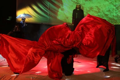 گزارش تصویری از اولین اجرای نمایش مکبث در سی و هفتمین جشنواره ی بین المللی تئاتر فجر -کارگردان: امیردژاکام-عکس:کیارش مسیبی