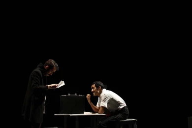 گزارش تصویری از اولین اجرای نمایش  فرایند در سی و هفتمین جشنواره ی بین المللی تئاتر فجر -کارگردان: علی کرسی زر-عکس:رئوفه رستمی