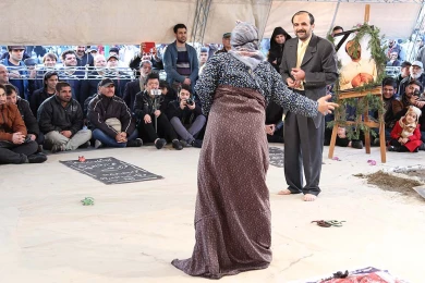 گزارش تصویری از اولین اجرای نمایش ملکوت در سی و هفتمین جشنواره ی بین المللی تئاتر فجر -کارگردان:سعید خیرالهی -عکس:نیلوفر جوانشیر