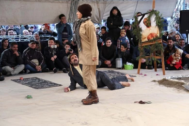 گزارش تصویری از اولین اجرای نمایش ملکوت در سی و هفتمین جشنواره ی بین المللی تئاتر فجر -کارگردان:سعید خیرالهی -عکس:نیلوفر جوانشیر