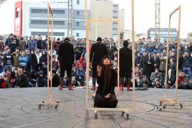 گزارش تصویری از اولین اجرای نمایش خدیجه در سی و هفتمین جشنواره ی بین المللی تئاتر فجر -کارگردان:داوود ابراهیمی_عکس: کاوه کرمی