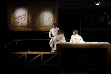 گزارش تصویری از اولین اجرای نمایش ابلوموف در سی و هفتمین جشنواره ی بین المللی تئاتر فجر -کارگردان: سیاوش بهادری راد-عکس:رئوفه رستمی
