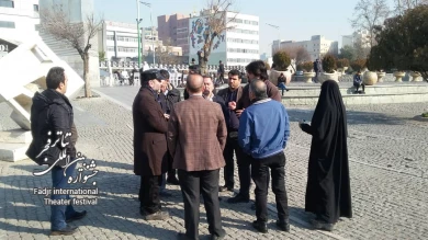 بازدید مدیران جشنواره بین المللی تئاتر فجر و شهرداری منطقه 11 از محوطه‌های باز اجرای تئاتر