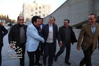 گزارش تصویری از حضور وزیر فرهنگ و ارشاد اسلامی در جشنواره بین المللی تئاتر فجر