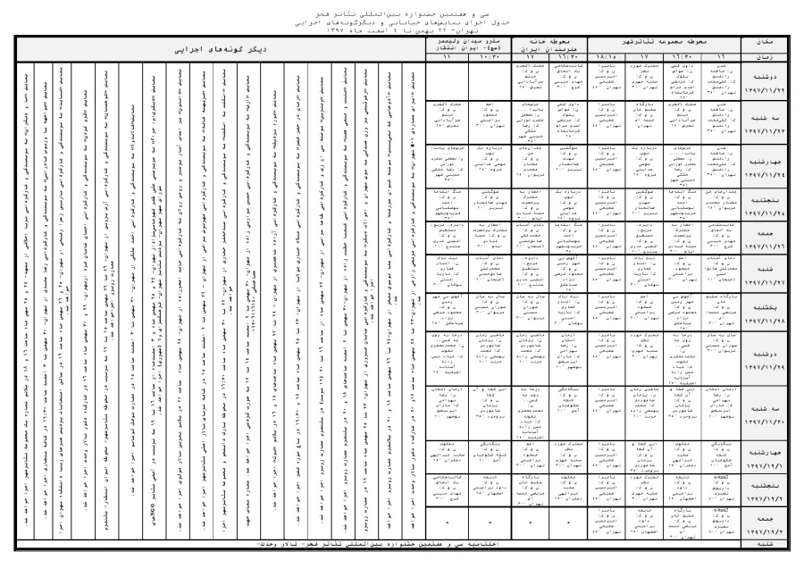 جدول خیابانی - 37