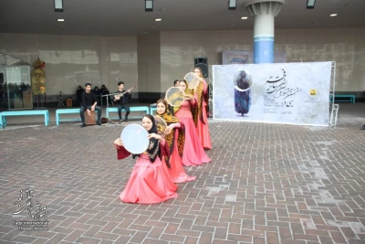 Performing the thirty-eighth Fadjr International Theater Festival street performances