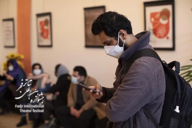 گزارش تصویری از رعایت شیوه‌نامه‌های بهداشتی در تالارهای میزبان سی و نهمین جشنواره تئاتر فجر