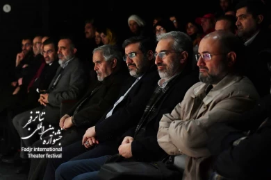 محمد مهدی اسماعیلی وزیر فرهنگ و ارشاد اسلامی میهمان جشنواره تئاتر فجر