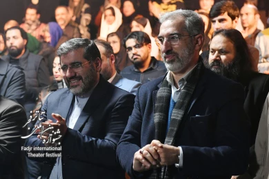 محمد مهدی اسماعیلی وزیر فرهنگ و ارشاد اسلامی میهمان جشنواره تئاتر فجر