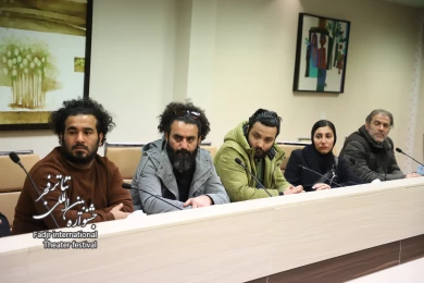 دیدار هنرمندان عراقی حاضر در چهل و یکمین جشنواره تئاتر فجر با کاظم نظری
