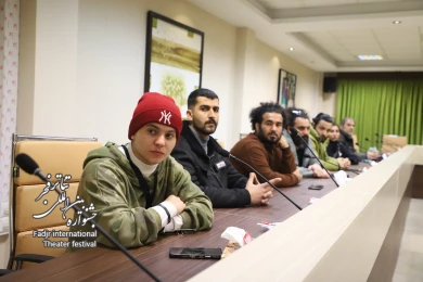 دیدار هنرمندان عراقی حاضر در چهل و یکمین جشنواره تئاتر فجر با کاظم نظری