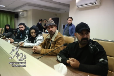 دیدار هنرمندان عراقی حاضر در چهل و یکمین جشنواره تئاتر فجر با کاظم نظری