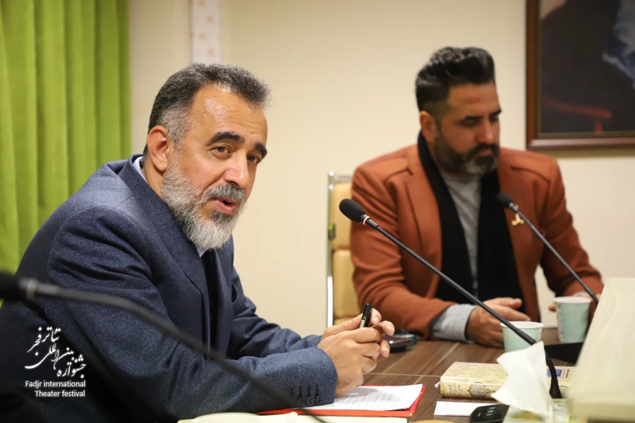 دیدار هنرمندان عراقی حاضر در چهل و یکمین جشنواره تئاتر فجر با کاظم نظری