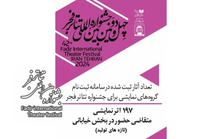 ۱۹۷ اثر نمایشی متقاضی حضور در بخش خیابانی تئاتر فجر 