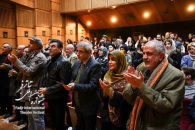 حضور احمد مسجد جامعی در آخرین روز از جشنواره تئاتر فجر