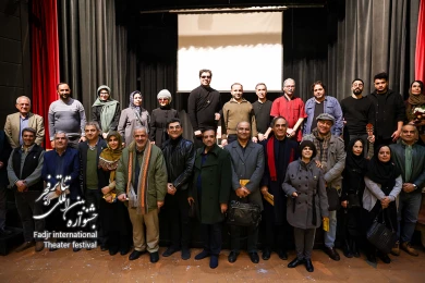 حضور احمد مسجد جامعی در آخرین روز از جشنواره تئاتر فجر