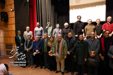 حضور احمد مسجد جامعی در آخرین روز از جشنواره تئاتر فجر